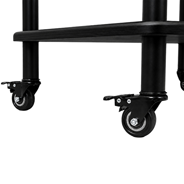 KOZMOS KS-AR001 Tekerlek Opsiyonlu Hi-Fi Rack Stand Siyah